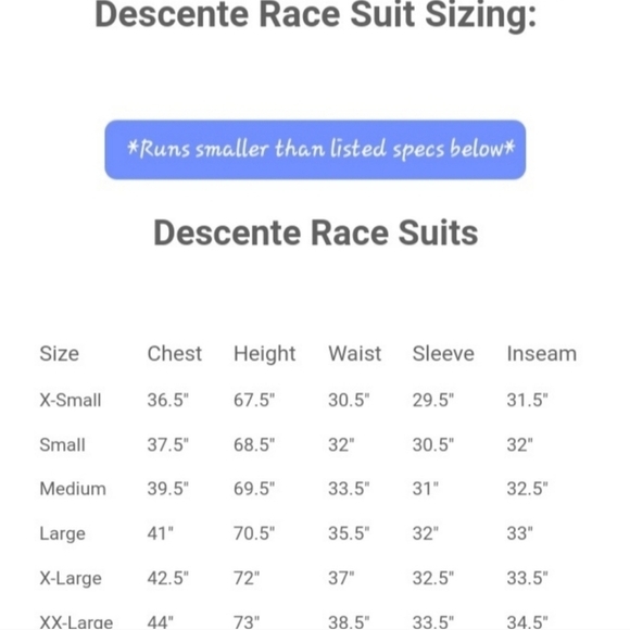 VTG Descente Full Body Downhill SkiSkin Speedsuit Men's L - Picture 12 of 12